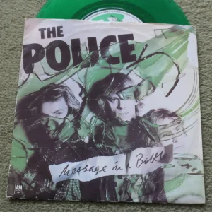 THE POLICE - MESSAGE IN A BOTTLE Green Vinyl 7" - Nr MINT UK 1979 PIC SLEEVE PUNK NEW WAVE STING