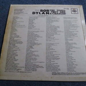 BOB DYLAN - THE TIMES THEY ARE A-CHANGIN' LP - VG/G A1 UK MONO ORIGINAL RARE MISPRESS