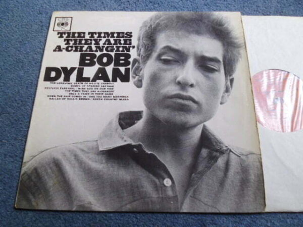 BOB DYLAN - THE TIMES THEY ARE A-CHANGIN' LP - VG/G A1 UK MONO ORIGINAL RARE MISPRESS