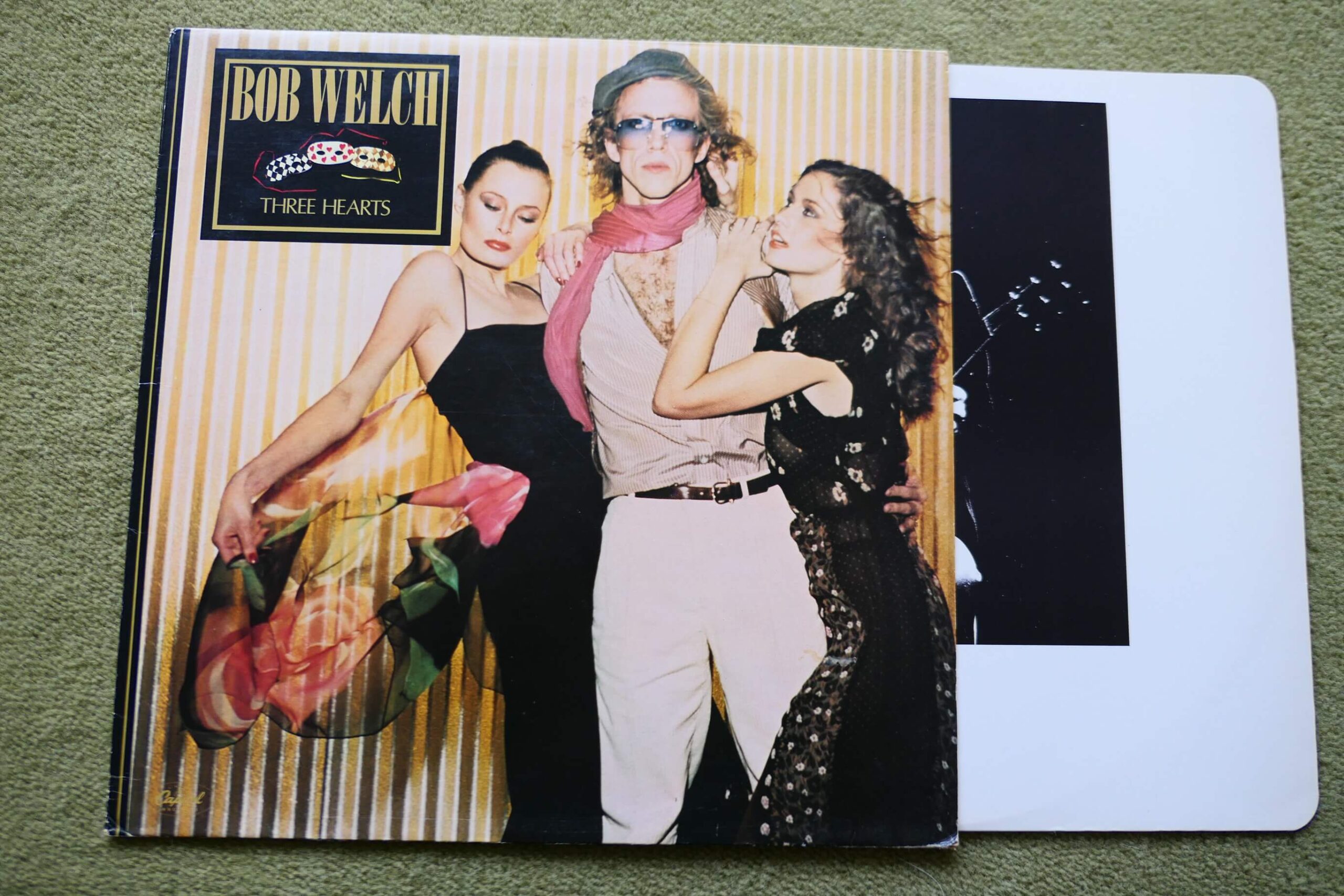 BOB WELCH - THREE HEARTS LP - Nr MINT UK 1979  FLEETWOOD MAC