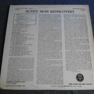 BUDDY MOSS - REDISCOVERY LP - Nr MINT  BLUES