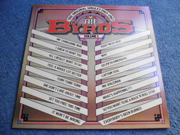 THE BYRDS - THE ORIGINAL SINGLES VOLUME 1 LP - Nr MINT UK McGUINN CROSBY