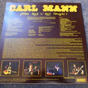 CARL MANN - GONNA ROCK 'N' ROLL TONIGHT LP - Nr MINT A1/B1 UK ROCKABILLY