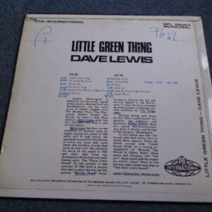 DAVE LEWIS - LITTLE GREEN THING LP - Nr MINT A1/B1 UK 1964  JAZZ  R&B