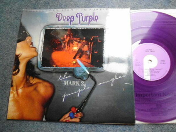 DEEP PURPLE - THE MARK 2 PURPLE SINGLES Purple Vinyl LP - Nr MINT UK