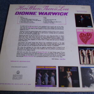 DIONNE WARWICK - HERE WHERE THERE IS LOVE LP - VG+ US
