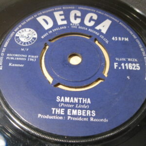 THE EMBERS - CHELSEA BOOTS 7" - EXC ORIG 1963