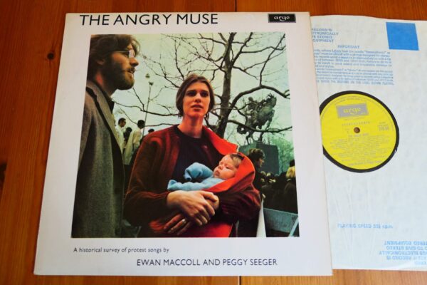 EWAN MacCOLL AND PEGGY SEEGER - THE ANGRY MUSE LP - Nr MINT UK  FOLK
