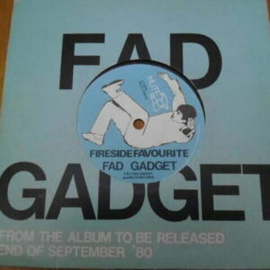 FAD GADGET - FIRESIDE FAVOURITE / INSECTICIDE 7" - Nr MINT UK INDIE ELECTRONICA