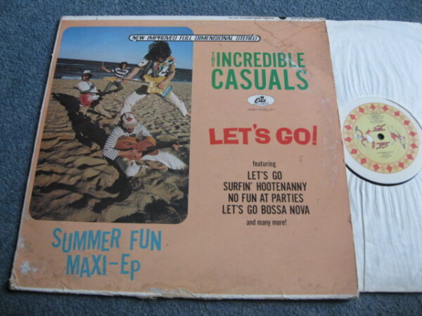 THE INCREDIBLE CASUALS - LET'S GO! 12" EP - Nr MINT  ROCK 'N' ROLL