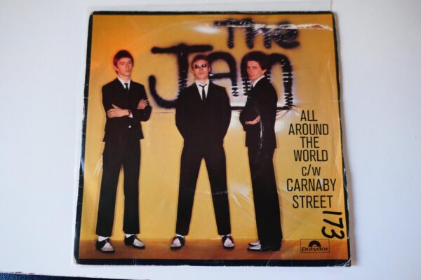 THE JAM - ALL AROUND THE WORLD 7" - Nr MINT/EXC+ A1/B1 UK  PUNK MOD PAUL WELLER