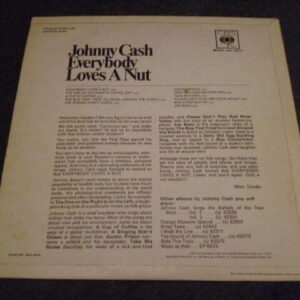 JOHNNY CASH - EVERYBODY LOVES A NUT LP - EXC+ A1/B1 UK  COUNTRY