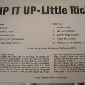 LITTLE RICHARD - RIP IT UP LP - EXC+ A1/B1 UK  1950's ROCK n ROLL