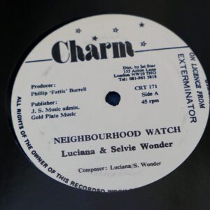 LUCIANA AND SELVIE WONDER - NEIGHBOURHOOD WATCH 12" - Nr MINT REGGAE DUB