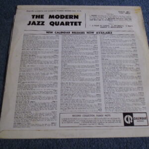 THE MODERN JAZZ QUARTET - SELF TITLED LP - EXC+   JAZZ