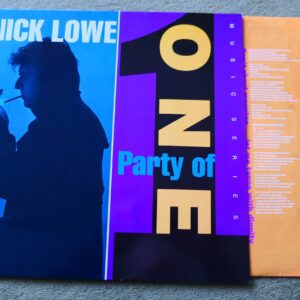 NICK LOWE - PARTY OF ONE LP - Nr MINT 1990  ROCK NEW WAVE ROCKPILE