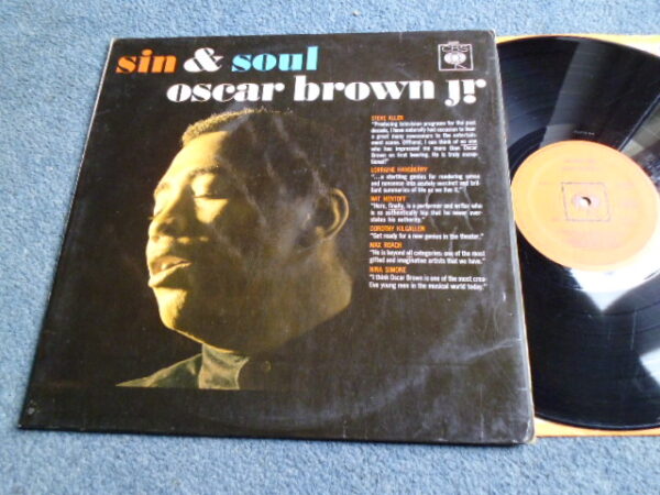 OSCAR BROWN JR - SIN & SOUL LP - EXC+ A1/B1 UK JAZZ FUNK SOUL