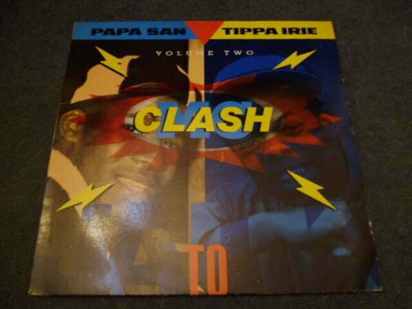 PAPA SAN vs TIPPA IRIE - JA TO UK MC CLASH VOL 2 LP - Nr MINT A1/B1 UK REGGAE DUB