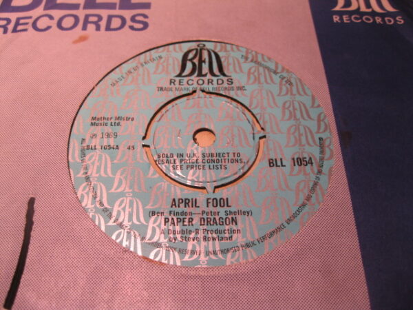 PAPER DRAGON - APRIL FOOL 7" - EXC+ ORIG 1969 POWER POP