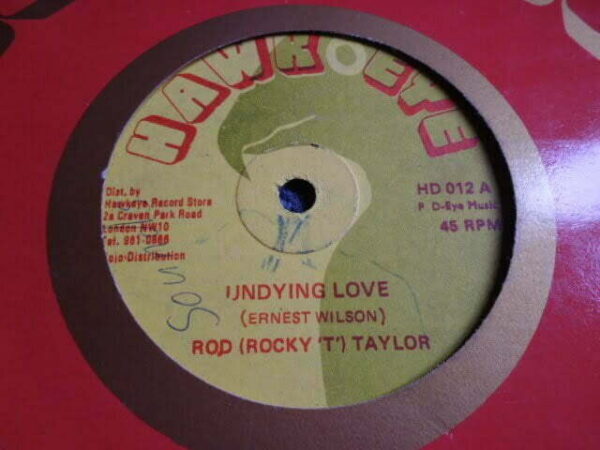 ROD ROCKY T TAYLOR - UNDYING LOVE 12" - VG REGGAE ROOTS DUB