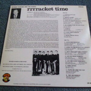 RONNIE HAWKINS AND THE HAWKS - RRRRACKET TIME LP - Nr MINT A1/B1 UK ROCK AND ROLL THE BAND