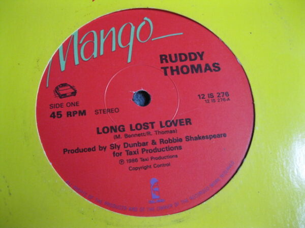 RUDDY THOMAS - LONG LOST LOVER 12" - EXC+ A1 UK REGGAE