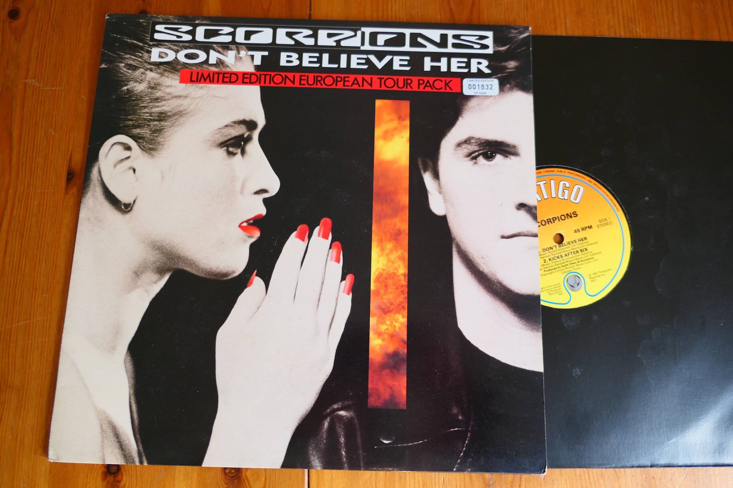 SCORPIONS - DON'T BELIEVE HER Ltd Edtn 12" - Nr MINT A1/B1 UK ROCK METAL