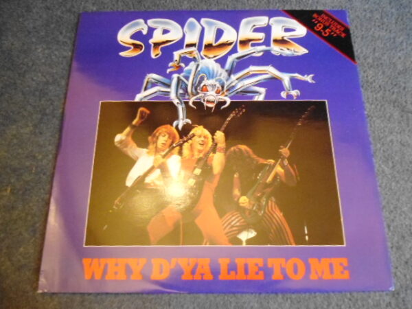 SPIDER - WHY D'YA LIE TO ME 12" - Nr MINT A1/B1 UK  HEAVY METAL