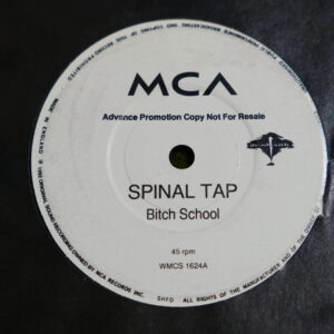 SPINAL TAP - BITCH SCHOOL Promo 7" - Nr MINT UK