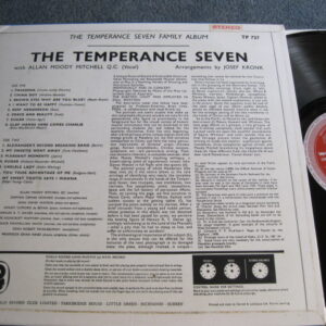 THE TEMPERANCE SEVEN FAMILY ALBUM LP - Nr MINT UK  JAZZ