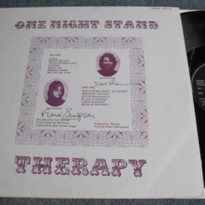 THERAPY - ONE NIGHT STAND Signed LP - Nr MINT A1/B1 IRISH FOLK