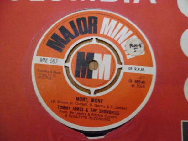 TOMMY JAMES & THE SHONDELLS - MONY MONY 7" - Nr MINT UK ORIG 1968