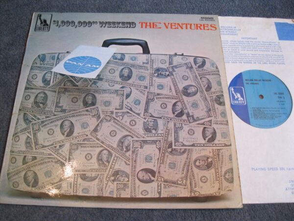 THE VENTURES - $1,000,000 WEEKEND LP - Nr MINT A1/B1 UK 1968