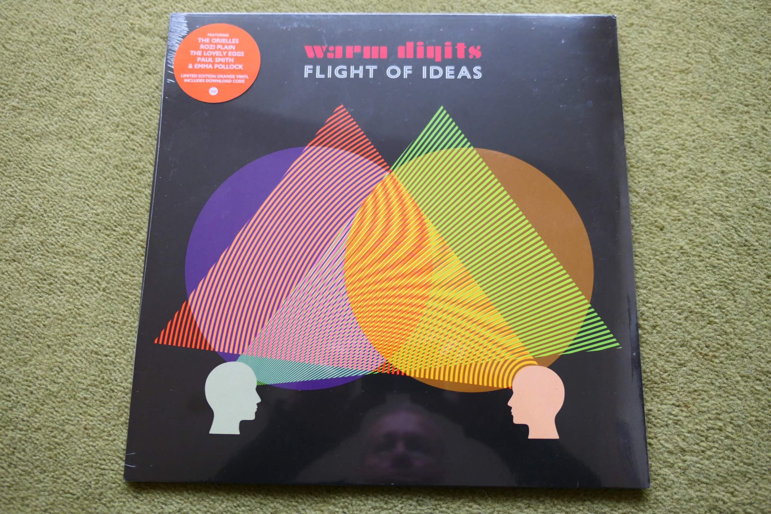 WARM DIGITS - FLIGHT OF IDEAS Orange Vinyl LP - MINT SEALED with DOWNLOAD 2020