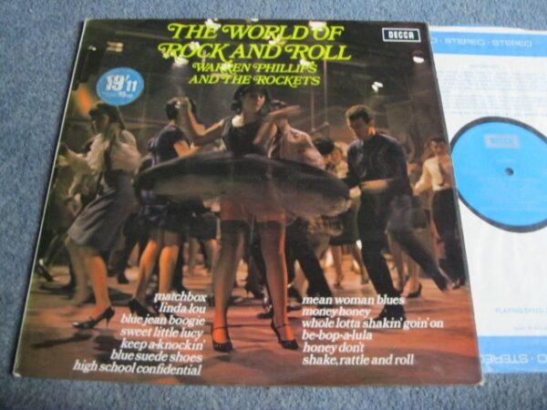 WARREN PHILLIPS AND THE ROCKETS - THE WORLD OF ROCK AND ROLL LP - Nr MINT UK SAVOY BROWN FOGHAT