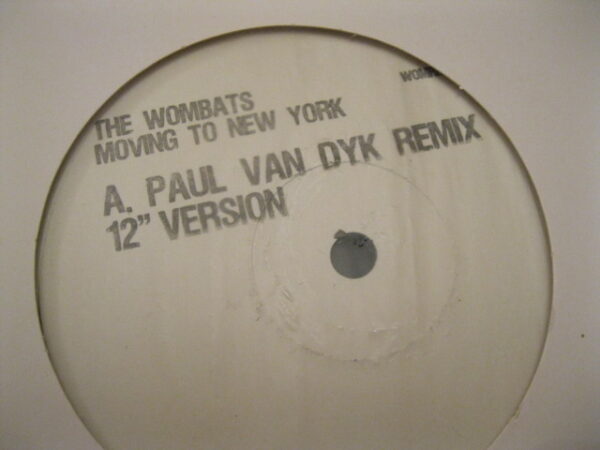 THE WOMBATS - MOVING TO NEW YORK White Label Remix 12" - Nr MINT PAUL VAN DYK