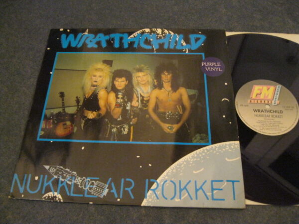 WRATHCHILD - NUKKLEAR ROKKET Purple Vinyl 12" - EXC+  HEAVY METAL