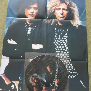 COVERDALE PAGE - TAKE ME FOR A LITTLE WHILE Picture Disc 12" + POSTER - Nr MINT UK 1993 WHITESNAKE LED ZEP