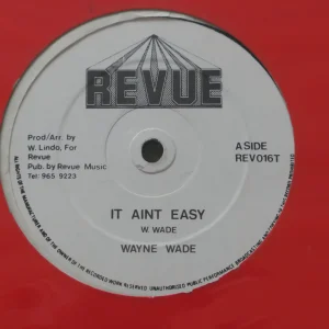WAYNE WADE - IT AIN'T EASY 12" - Nr MINT/EXC+ UK 1984 REGGAE DUB DANCEHALL