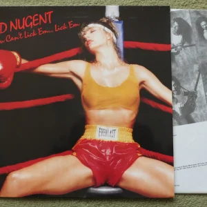 TED NUGENT - IF YOU CAN'T LICK 'EM...LICK 'EM LP - Nr MINT 1988