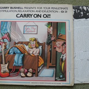 VARIOUS - CARRY ON Oi! LP - Nr MINT/EXC+ UK 1981 PUNK Oi! BUSINESS BLITZ PARTISANS