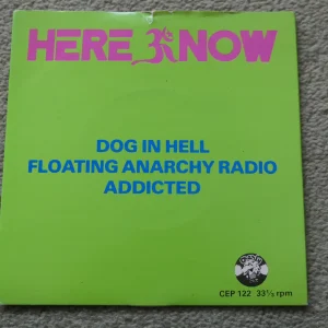 HERE AND NOW - DOG IN HELL 7" - Nr MINT/EXC+ UK PIC SLEEVE 1979 PSYCH SPACE ROCK GONG
