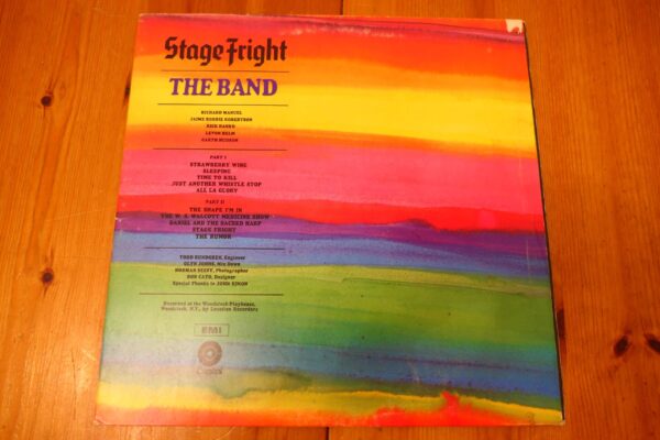 THE BAND - STAGE FRIGHT LP - EXC+ UK 1970  BOB DYLAN