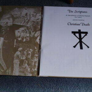 CHRISTIAN DEATH - THE SCRIPTURES LP - Nr MINT A2/B2 PUNK GOTH DEATHROCK