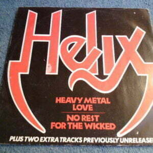 HELIX - HEAVY METAL LOVE 12" - Nr MINT A1/B1 UK HEAVY METAL