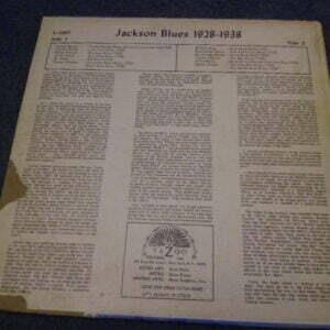 VARIOUS - JACKSON BLUES 1928-1938 LP - VG+ RARE COUNTRY BLUES DELTA BLUES