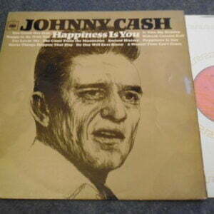 JOHNNY CASH - HAPPINESS IS YOU LP - EXC+ A1/B1 UK  COUNTRY