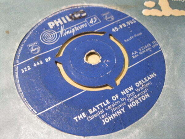 JOHNNY HORTON - THE BATTLE OF NEW ORLEANS 7" - VG ORIG 1959