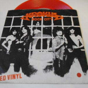 KROKUS - ROCK CITY Red Vinyl 7" - Nr MINT/EXC+ UK HEAVY METAL
