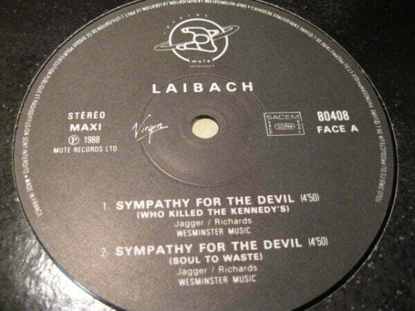 LAIBACH - SYMPATHY FOR THE DEVIL 12" - EXC+ MUTE INDIE